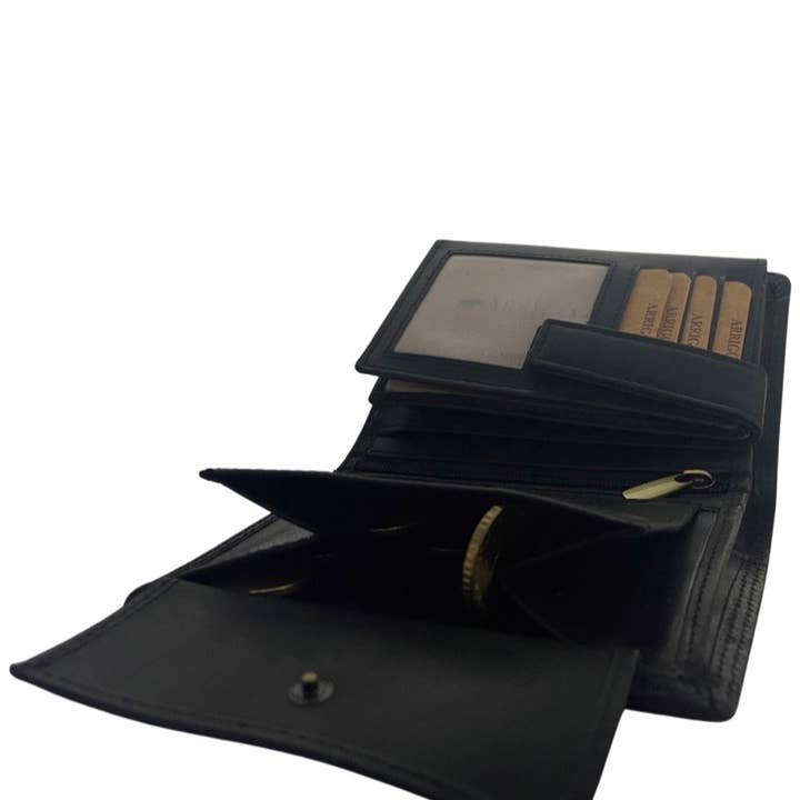 Arrigo - Vente Portefeuille – homme - Portefeuille homme en cuir de buffle - Portefeuille pliant - Protection RFID15