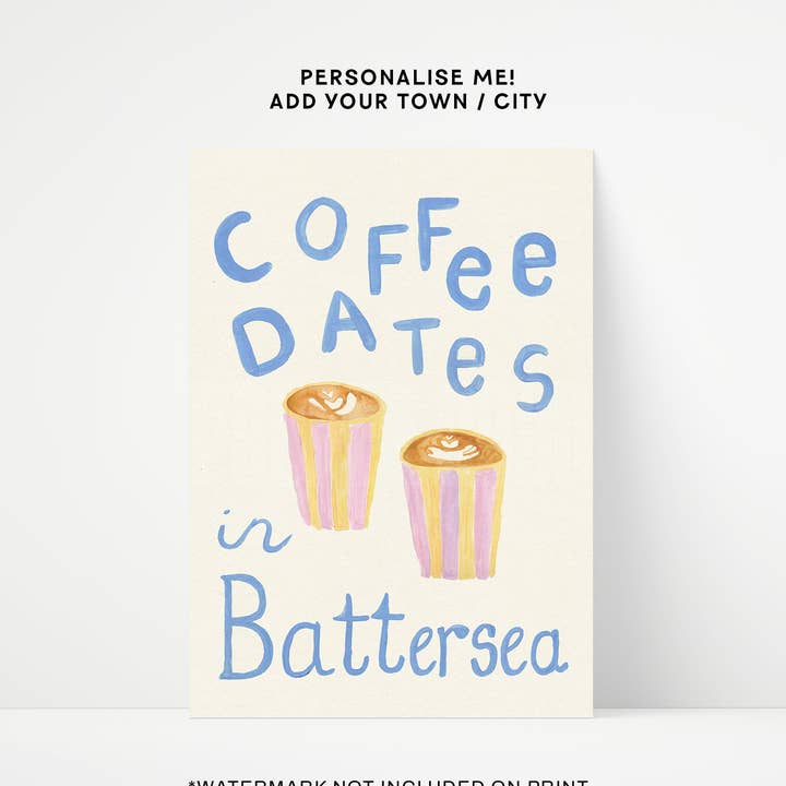 Encontros de Café Impressão Pintada à Mão - Personaliza-me por atacado de Proper Good