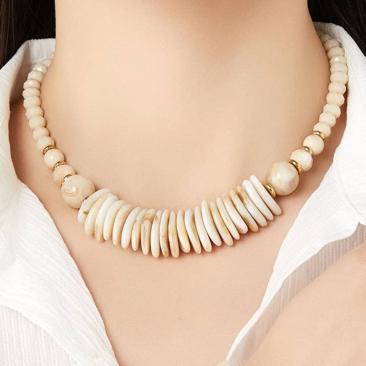 Taide necklace in stainless steel for wholesale by BELLE MISS