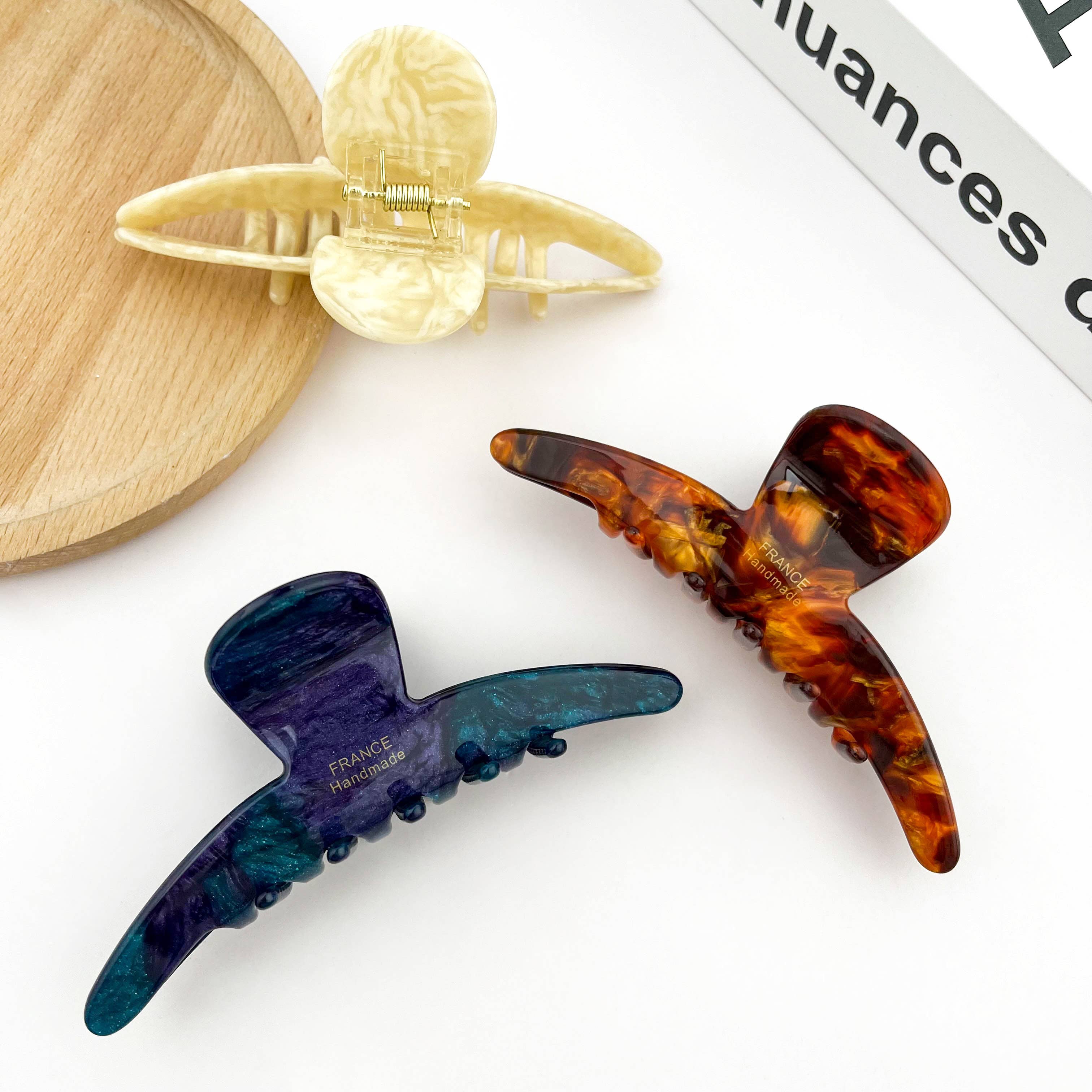 TheDivaSoap – wholesale Hair clip – Women’s – Acetate Classic Simple Claw Clip2