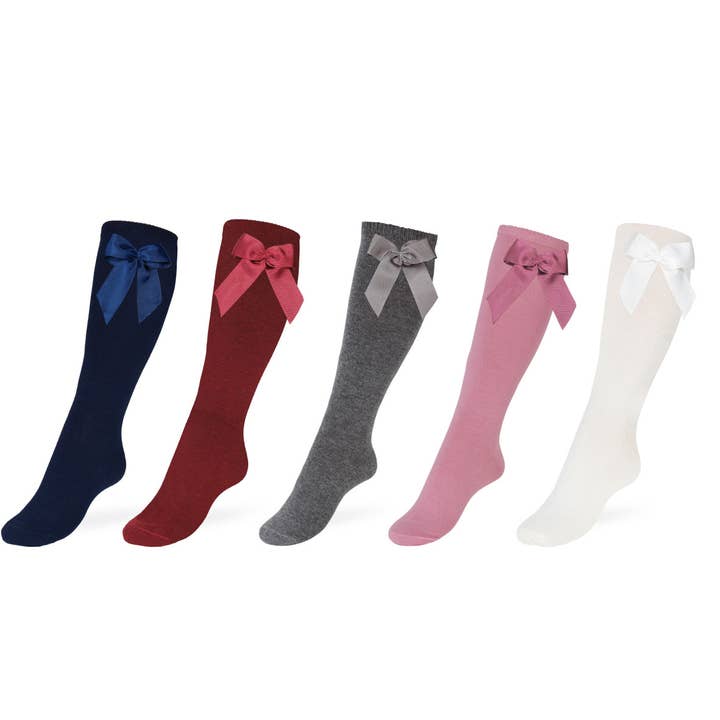 Calzini a mezza gamba per bambini con fiocco HAZO 15/37 per la vendita all'ingrosso da parte di HAZO