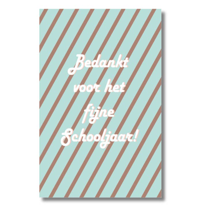 tarjeta de regalo 'gracias año escolar' para venta al por mayor de Sproetiz