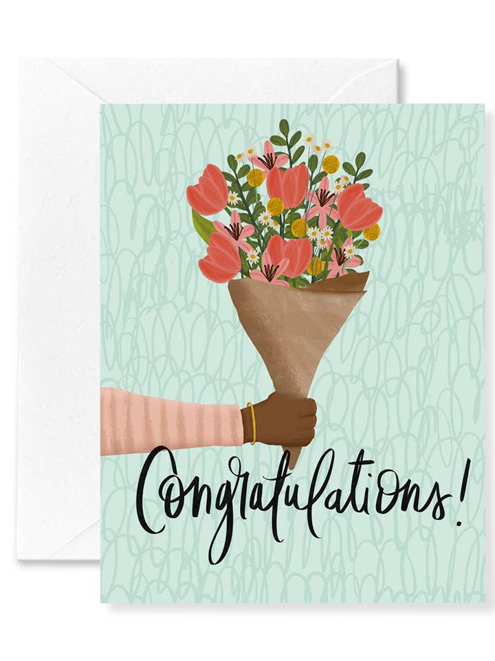 Congrats Bouquet Card for wholesale by Announce Divinely