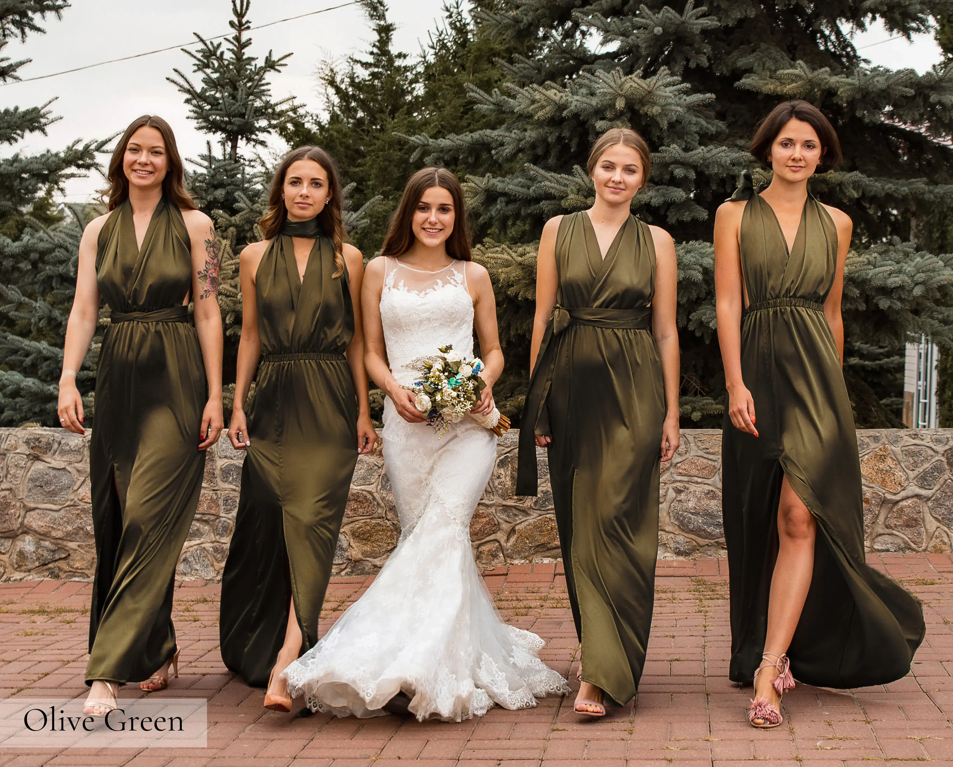 IDENTITY LINGERIE – wholesale Klänning - Dam – Silke brudtärna klänning Infinity Guest Satinklänningar Multiway12