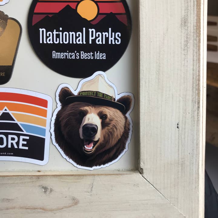 National Parks and Beyond - Wholesale Magnet - Don't Use Friends as Bear Bait 3" Magnet