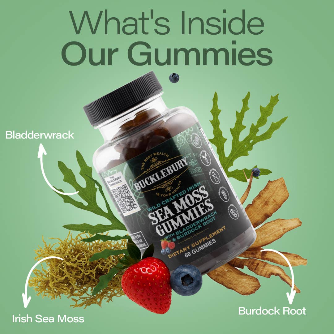 Bucklebury - Vente Supplément oral/vitamine - Gommes à la mousse de mer irlandaise Bucklebury Wild Crafted5