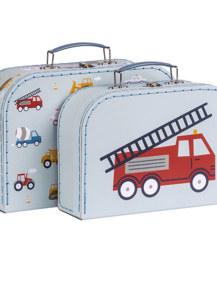 Suitcase set of 2: Vehicles for wholesale by A Little Lovely Company