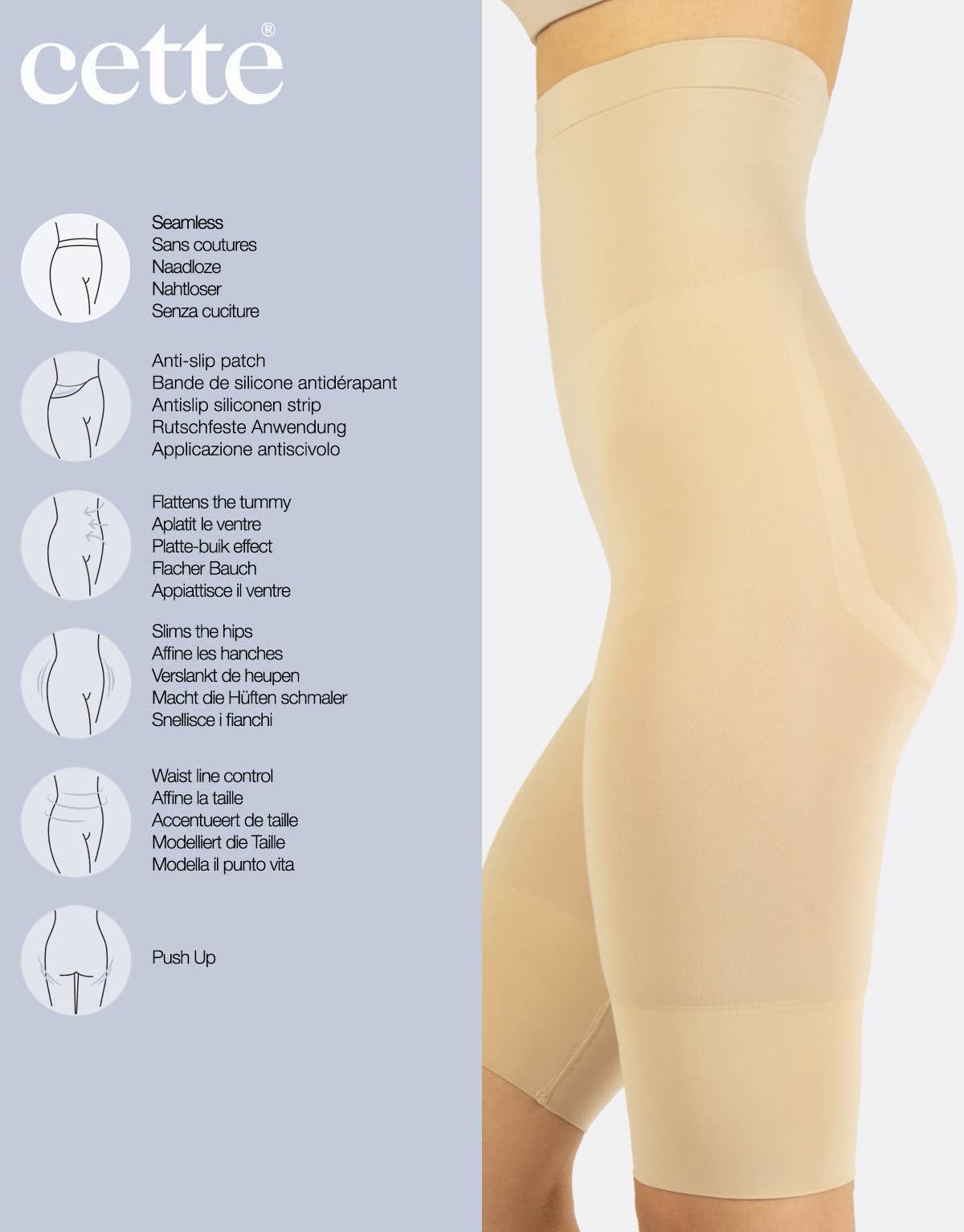 Cette - Wholesale Shapewear - Women's - High Waist Shaping Shorts, Shaping Underwear, Body Control3