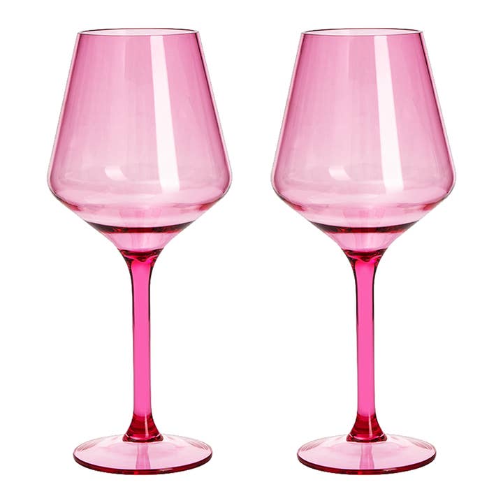 Bicchiere da vino con stelo in plastica acrilica galleggiante per la vendita all'ingrosso da parte di The Wine Savant / Khen Glassware