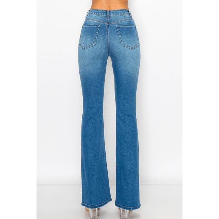 Timeless – wholesale Jeans – Women’s – DESTRUCTED FLARE DENIM JEANS PANTS3