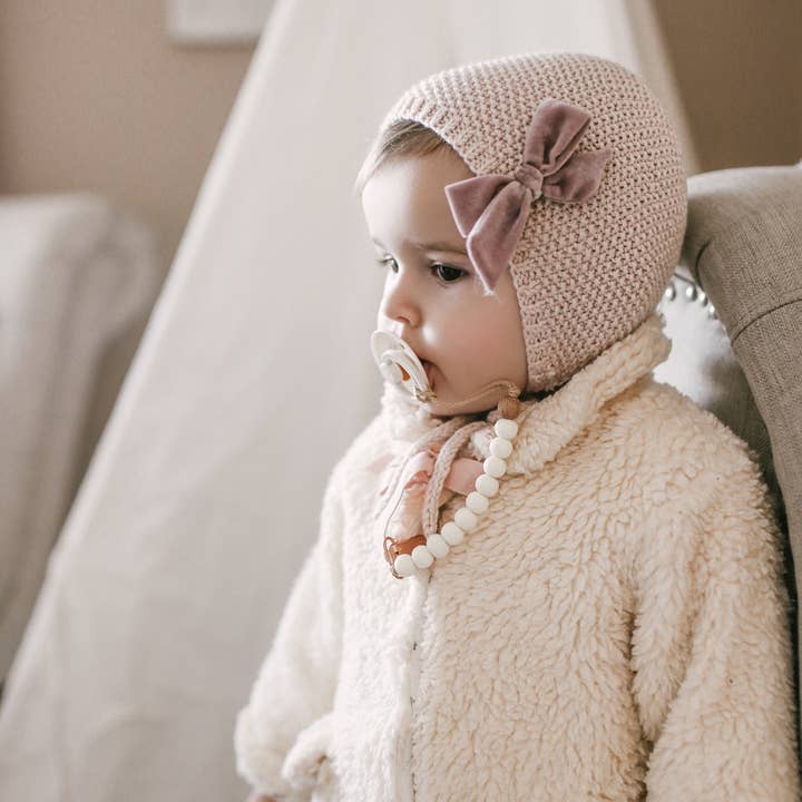 Sienna Designs Co – wholesale Pacifier clip – Baby – Sienna White Dummy Clip in Silver2