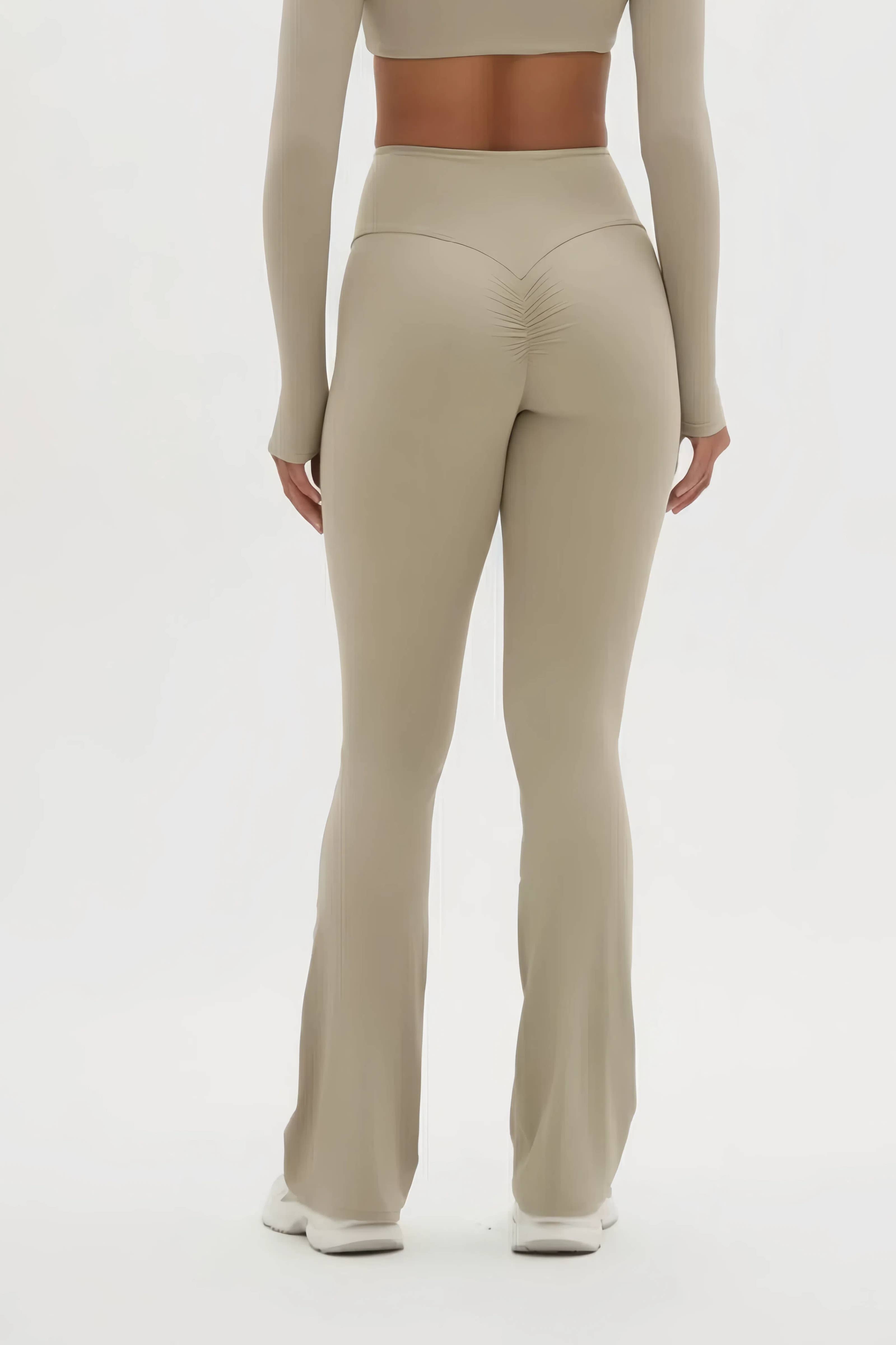 Mantra Active - Wholesale Athletic Pants - Women's - Zoey High-Waisted Scrunch Flare Yoga Pant6