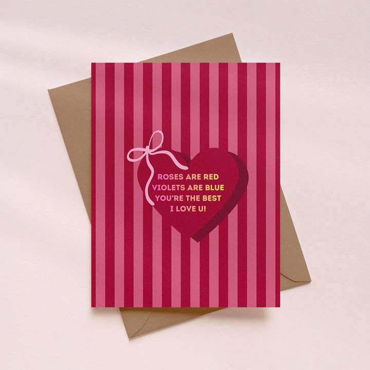 Roses Are Red...Greeting Card for wholesale by Mood Lux