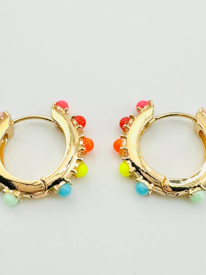 Bethania farverige øreringe for engroshandel hos Bella Blu Designs