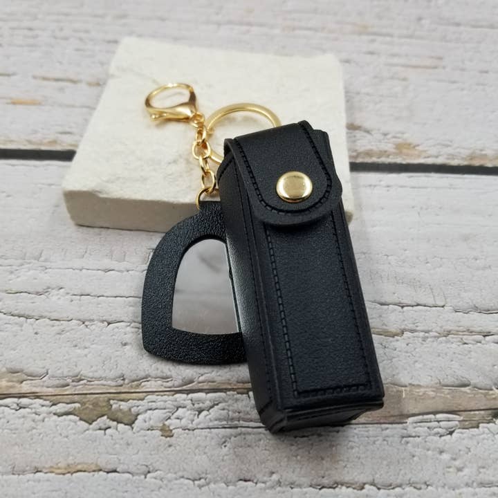 Treasure Wholesale - Wholesale Wallet - Women's - Portable Storage Lipstick Bag With Makeup Mirror