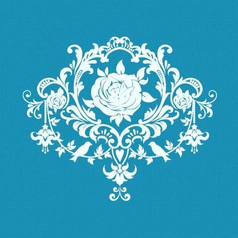 Crystal Candy Mini Mesh Stencils - Vintage Rose for wholesale by Crystal Candy Unique Cake Decorations