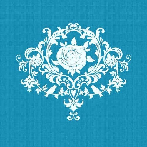 Crystal Candy Mini Mesh Stencils - Vintage Rose for engroshandel hos Crystal Candy Unique Cake Decorations