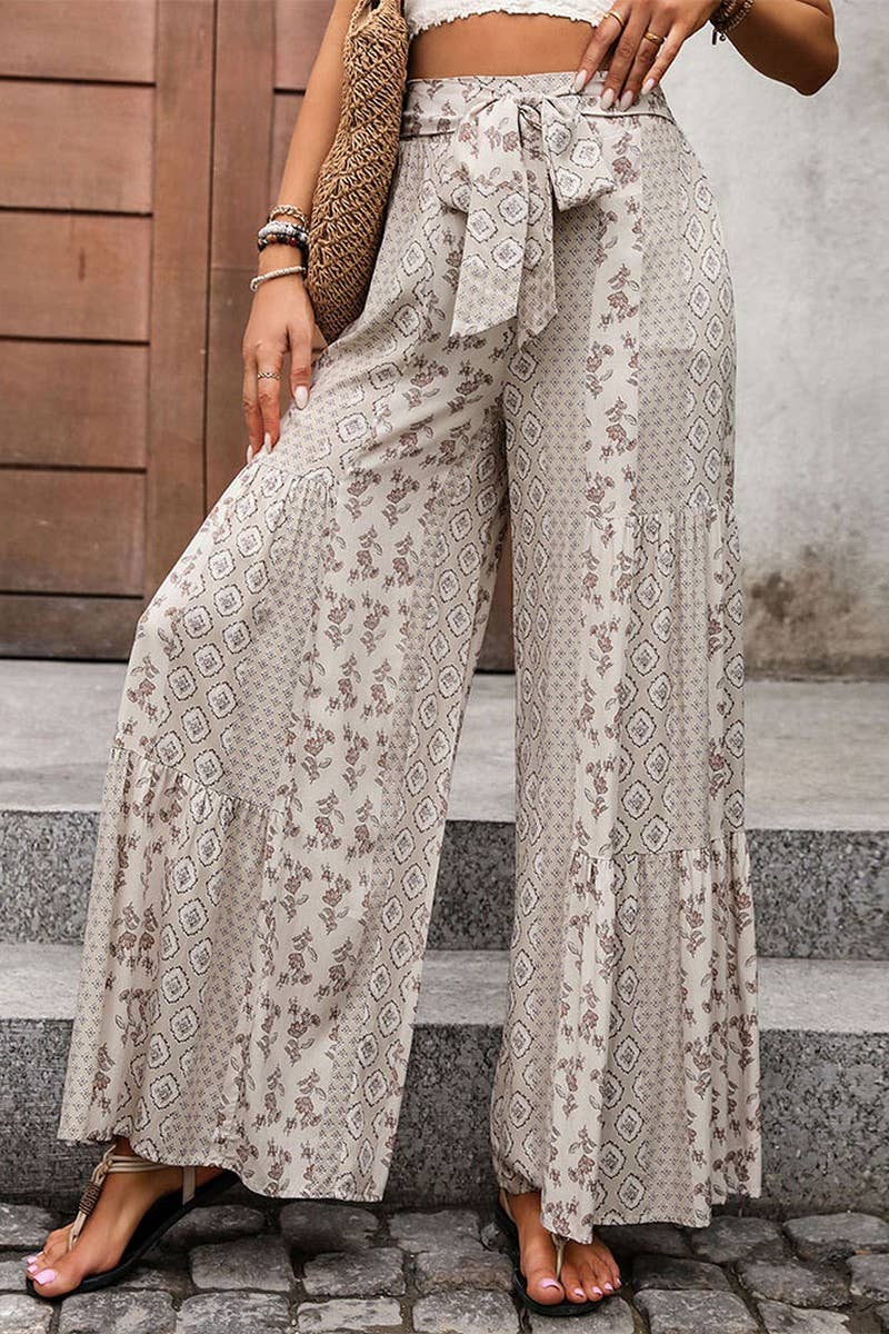 NINEXIS - Wholesale Pants - Women's - CWBLP0771_HIGH-WAISTED TIE-BACK WIDE-LEG TROUSERS1