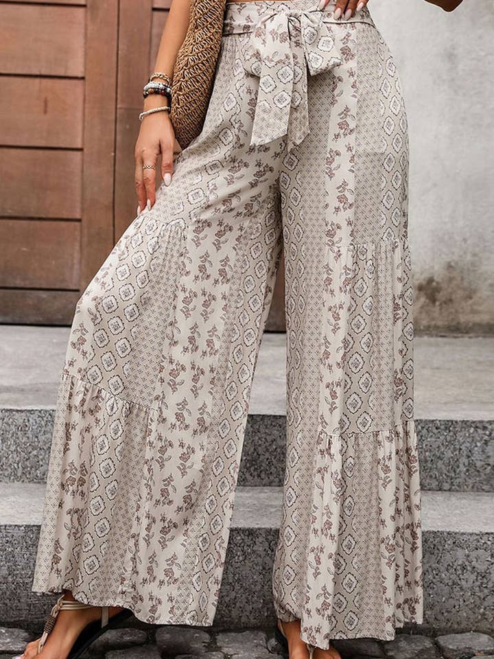 NINEXIS - Wholesale Pants - Women's - CWBLP0771_HIGH-WAISTED TIE-BACK WIDE-LEG TROUSERS1