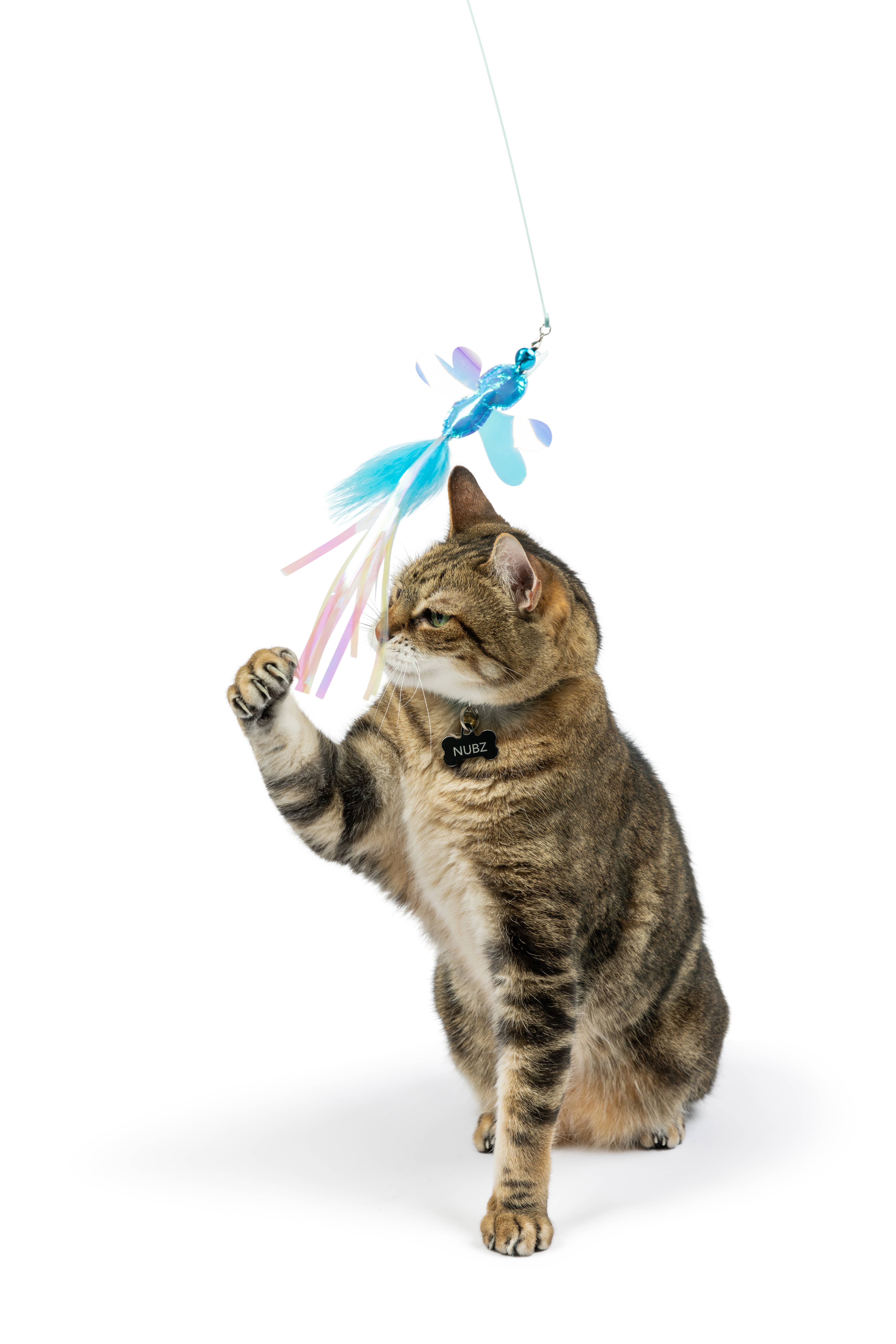 Huxley & Kent - Wholesale Pet Toy - Cat - Wire Dragonfly & Mouse Wand Cat Toy7
