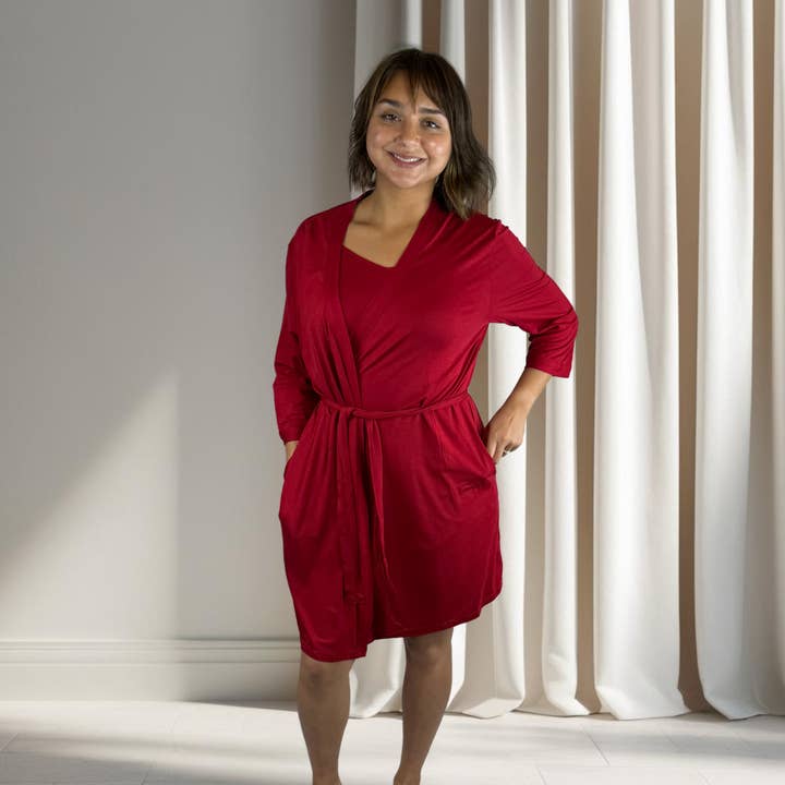 Soft, Lightweight Bamboo Robe for wholesale by Willie J’s: The Easy PJ’s