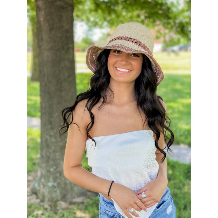 Multi-Stripe Cloche Hat ST3022 for wholesale by C.C Beanie