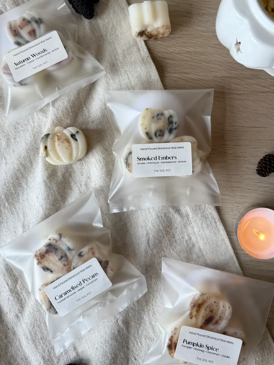 The Soil Pot – wholesale Wax melt – Pumpkin Wax Melts, Pumpkin Spice, Salted Caramel2
