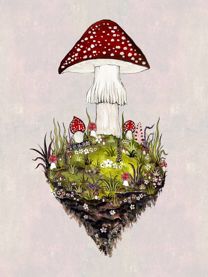 Edición Limitada Impresión Montaña de Hongos para venta al por mayor de Bell Hutley