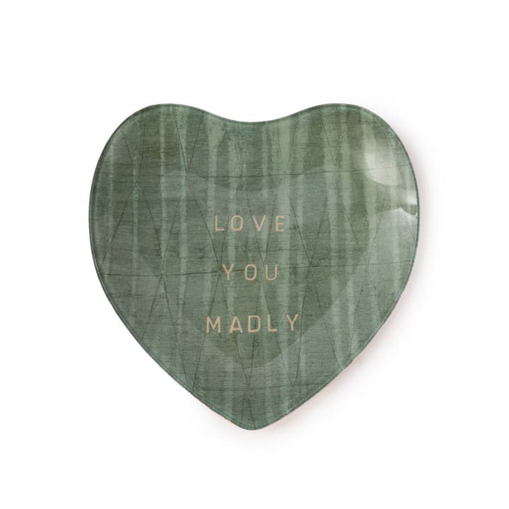 Sugarboo & Co - Wholesale Decorative Plate/Dish/Bowl - Love You Madly Small Heart Decoupage Plate