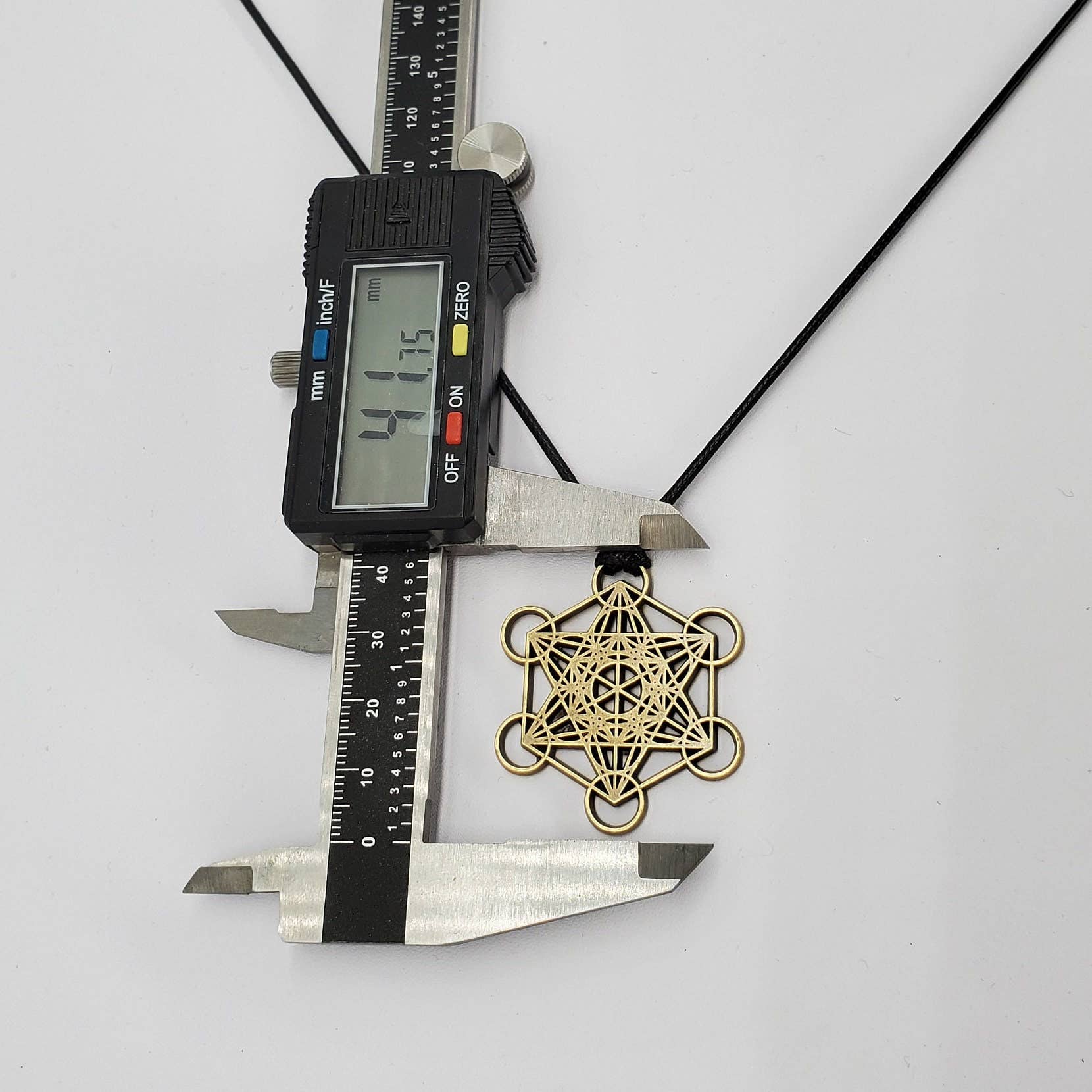 Spirit Elevations - Wholesale Pendant/Charm Necklace - Metatrons Cube Talisman Pendant Merkaba Star Tetrahedron Amulet, Archangel Metatrons Cube Sigil With 5 Platonic Solids7