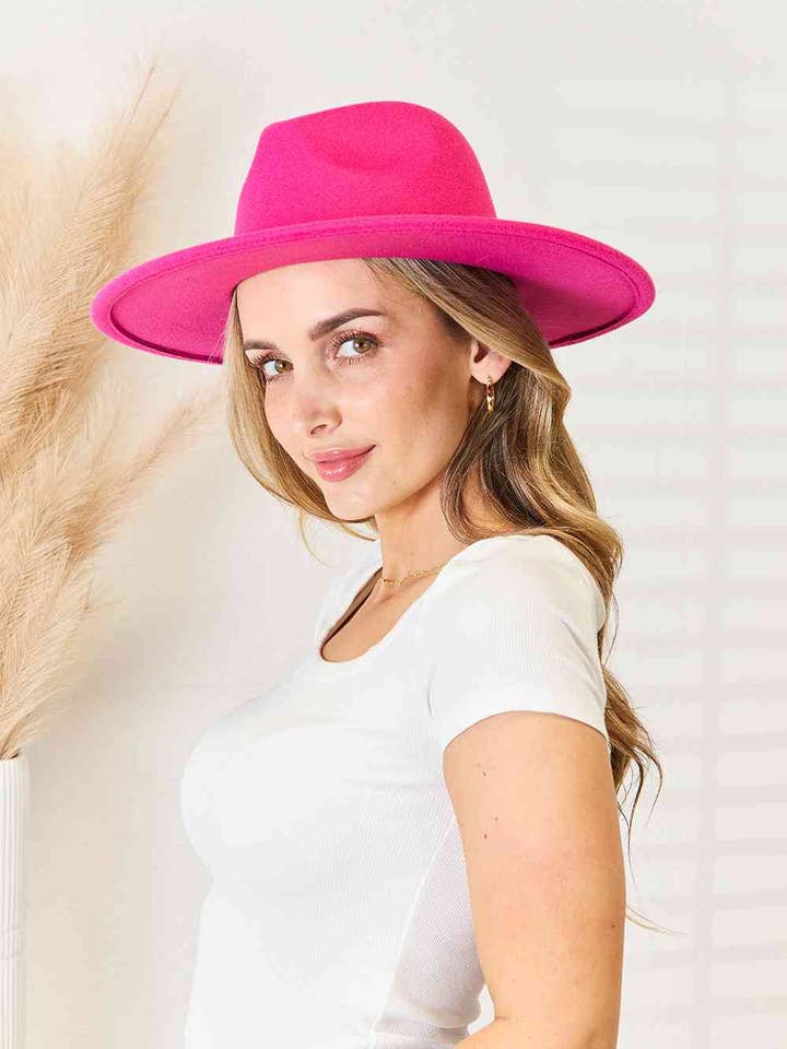 Chapéu Fame Fedora Fashion Fedora de aba plana por atacado de Fashion Quality Boutik
