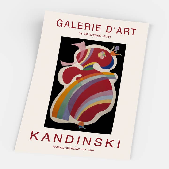 Gustave - Wholesale Art Print - Wassily Kandinsky, The Red Shape1