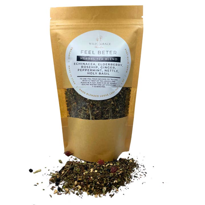 Feel Better -Loose Leaf Herbal Tea for wholesale by Wild Grace Herbs
