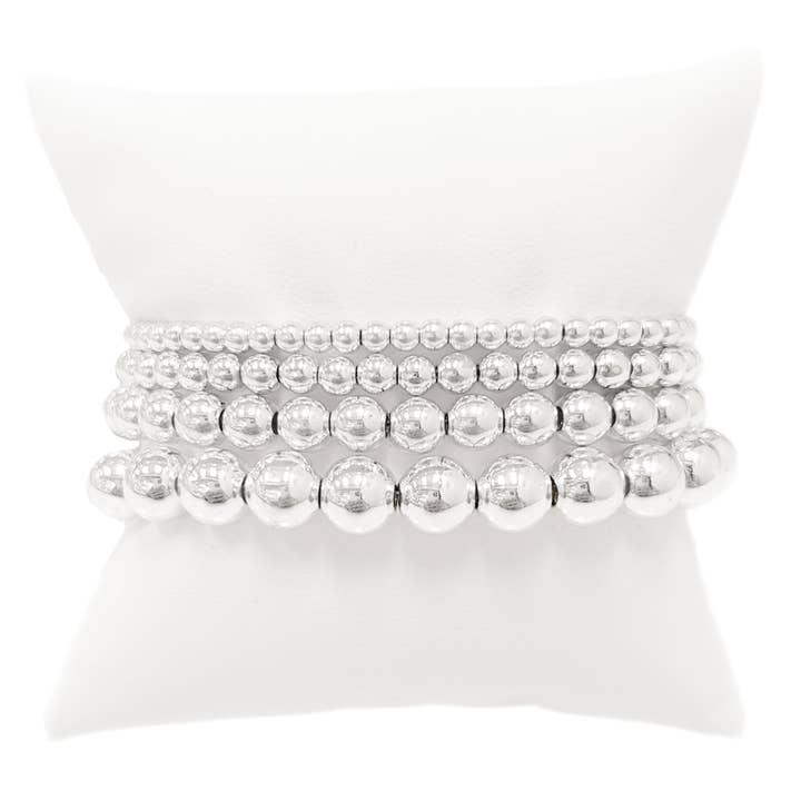 Wrapped. By Sav – wholesale Beaded bracelet – Silver Beaded Bracelets