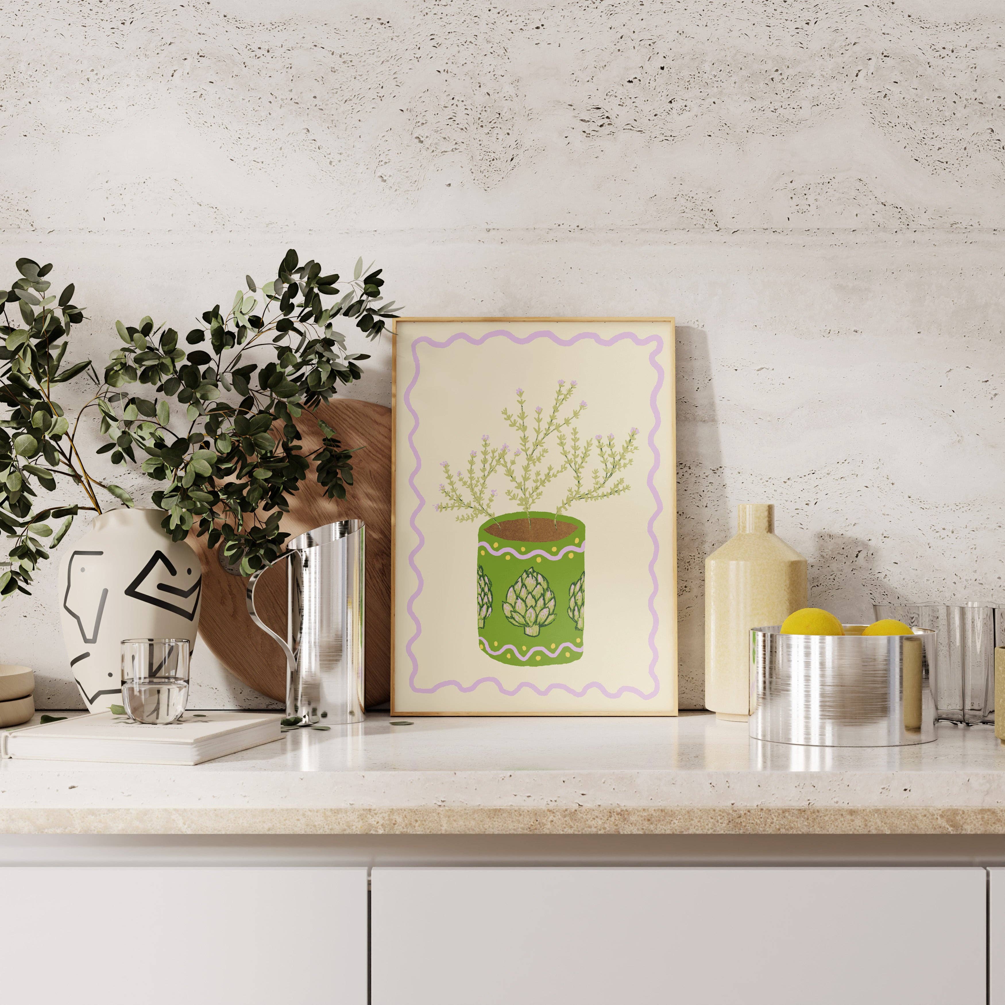 Studio Dolci - Wholesale Art Print - POSTER ARTICHOKE & THYME1