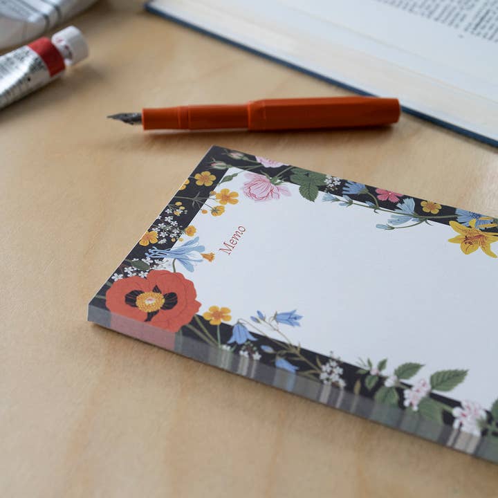 Botanica Paper Co. - Wholesale Notepad - WILD FLOWERS MEMO | Notepad1