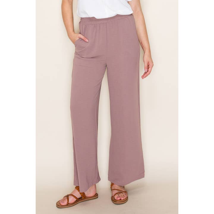 SOLID WIDE LEG PANTS for wholesale by STACCATO