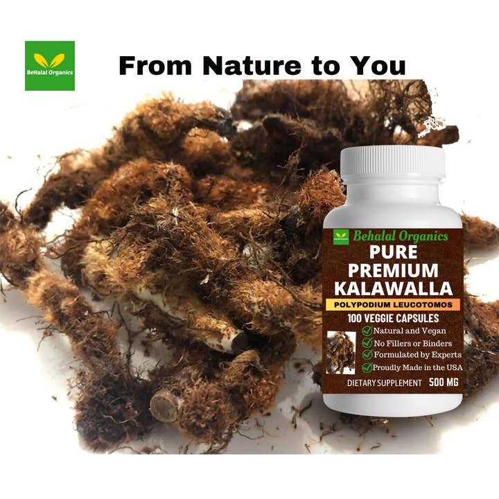 Behalal Organics – wholesale Oralt tillskott/Vitamin – Kalawalla Kapsel Pure Premium Polypodium Leucotomos 500 mg 16