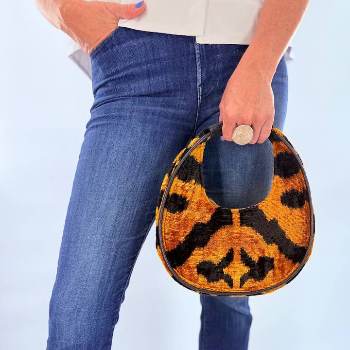 B Tiger Print Mini Luca Bag for wholesale on Faire