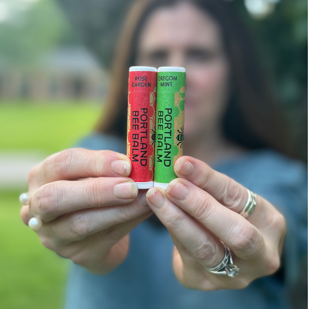 Portland Bee Balm - Wholesale Lip Balm Set - Mint, Rose & Unscented Assorted Beeswax Lip Balm – 3-Pack5