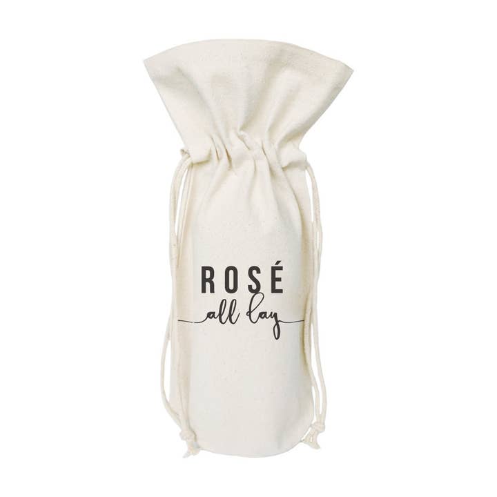 Rosé All Day Wine Bag for wholesale by The Cotton & Canvas Co.