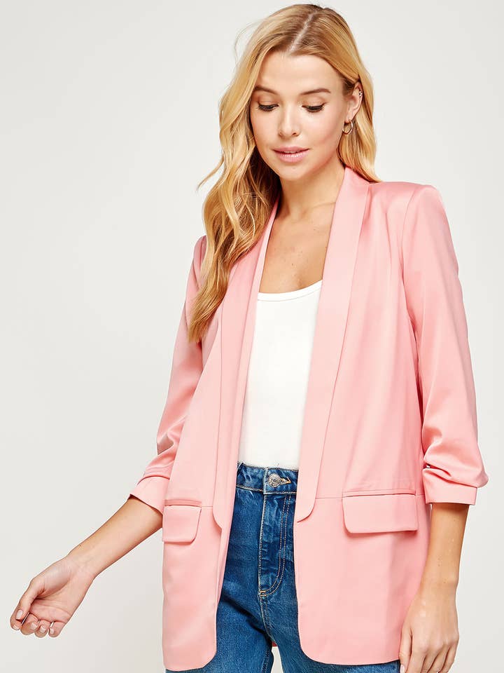 Blazer de namorado cetim por atacado de Strut & Bolt