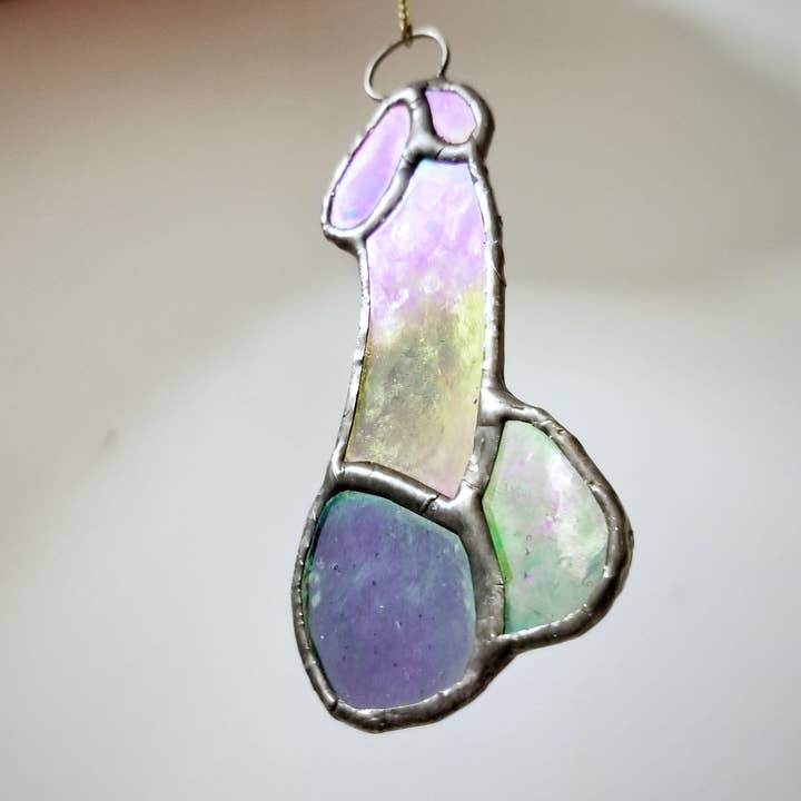 Lost & Found Design - Wholesale Suncatcher - Stained glass - penis - choose your color3