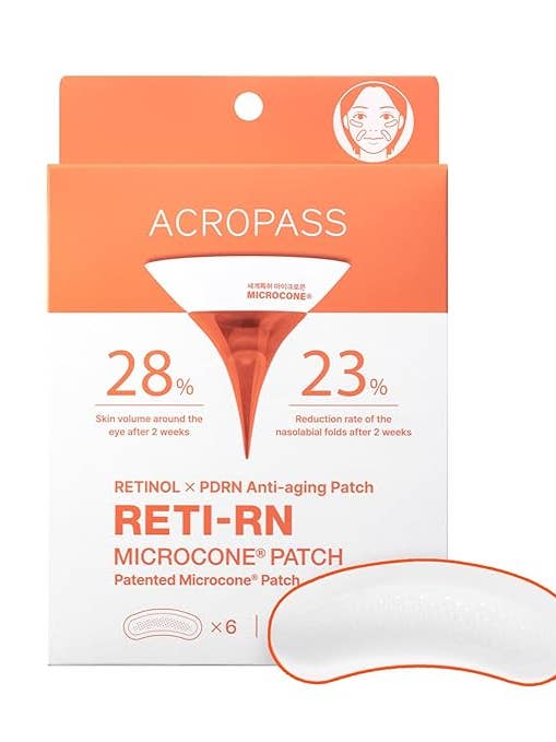 PATCH ANTI-RIDES ACROPASS_ PATCH MICRO-AIGUILLES AU RÉTINOL 6P (Slim) pour la vente par Glo Collective