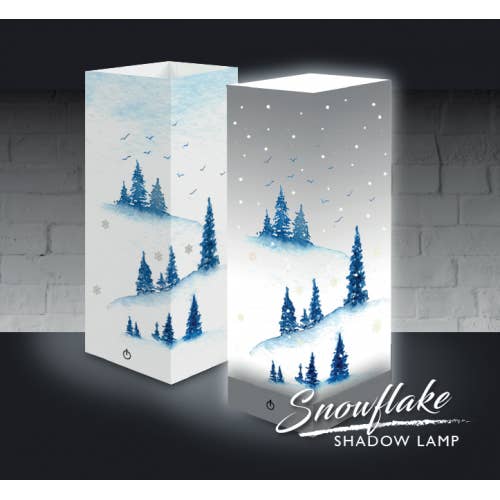 Luxa London - Wholesale Accent/Desk Lamp - SHADOW LAMP - SNOWFLAKES
