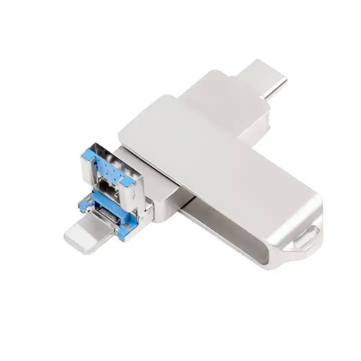 GulleeGadgets - Wholesale USB Flash Drive - 3 In 1 OTG Type C 2.0 & 3.0 USB Flash Drives- 8 GB In Bulk3
