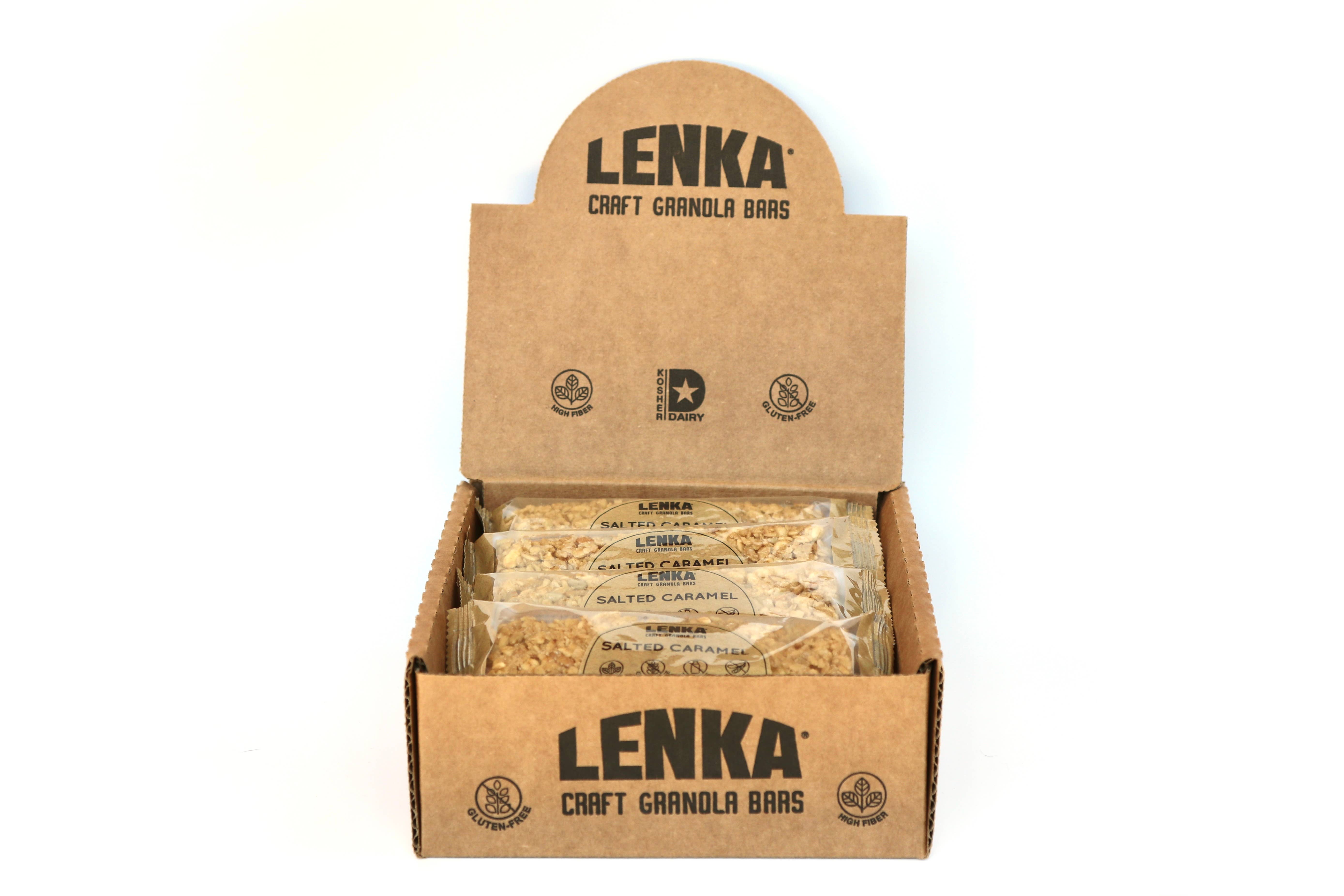 Lenka Craft Granola Bars - Wholesale Snack Bar - Salted Caramel Granola Bar - Dairy Free, High Fiber3