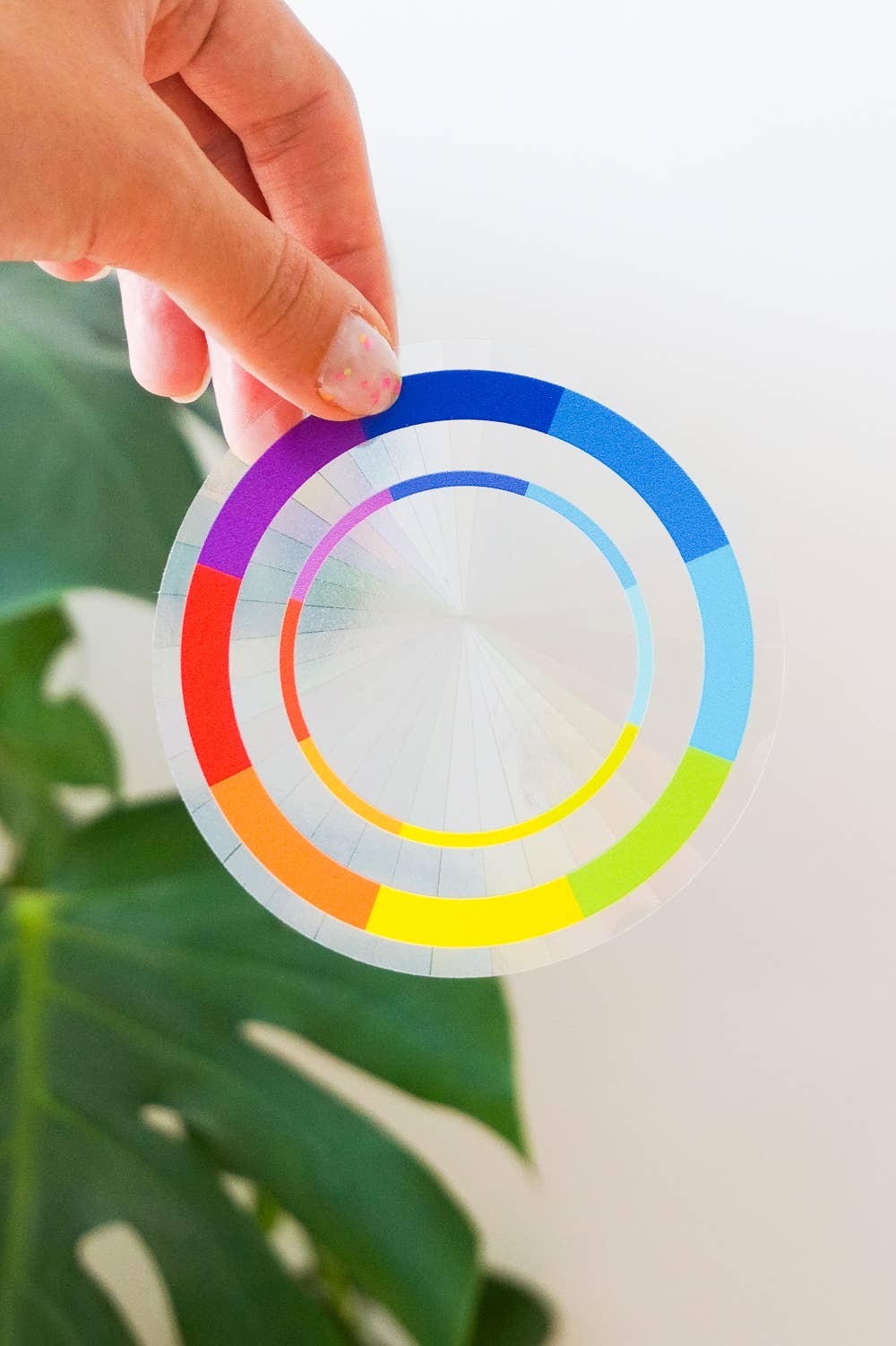 Creative Goodie - Wholesale Sticker - Color wheel suncatcher sticker, Rainbow window decal2