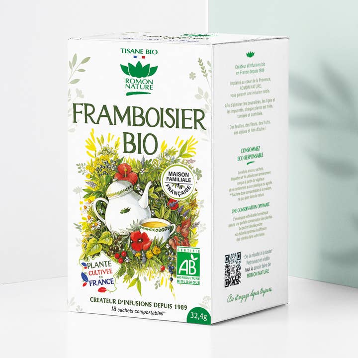 PROVENCE D'ANTAN - Vendita all'ingrosso Tisane salutari e depurative - Infuso Lampone Francia BIO*0