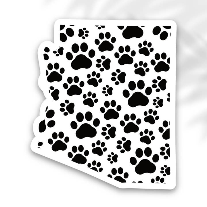 Arizona Paw Print State Sticker for wholesale by The State Stickers
